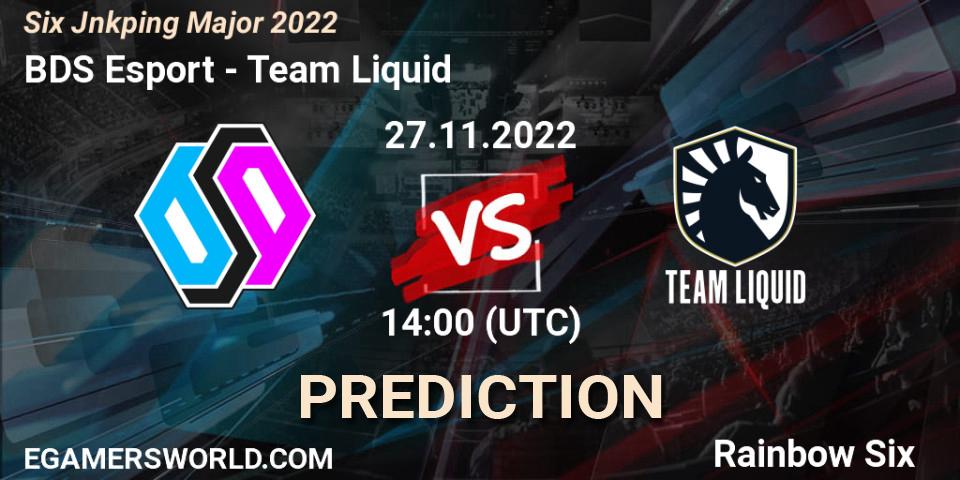 Prognoza BDS Esport - Team Liquid. 27.11.22, Rainbow Six, Six Jönköping Major 2022