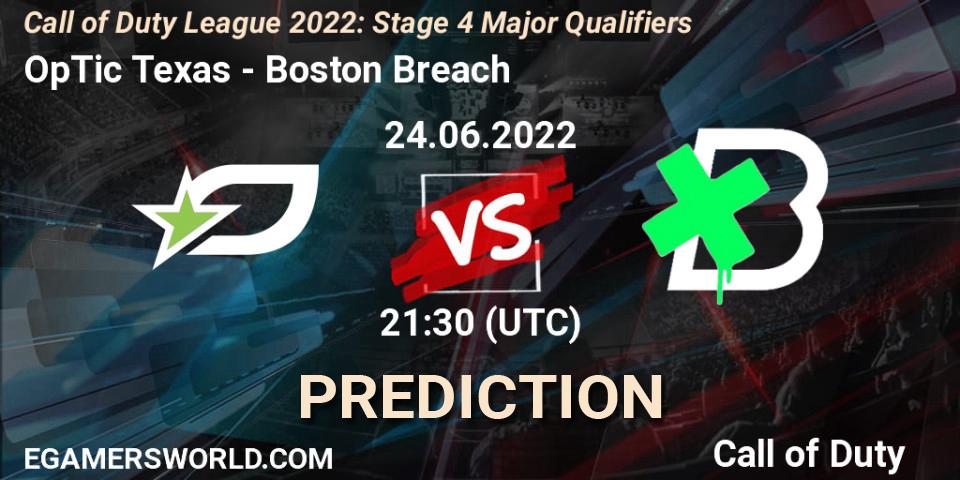 Prognoza OpTic Texas - Boston Breach. 24.06.22, Call of Duty, Call of Duty League 2022: Stage 4