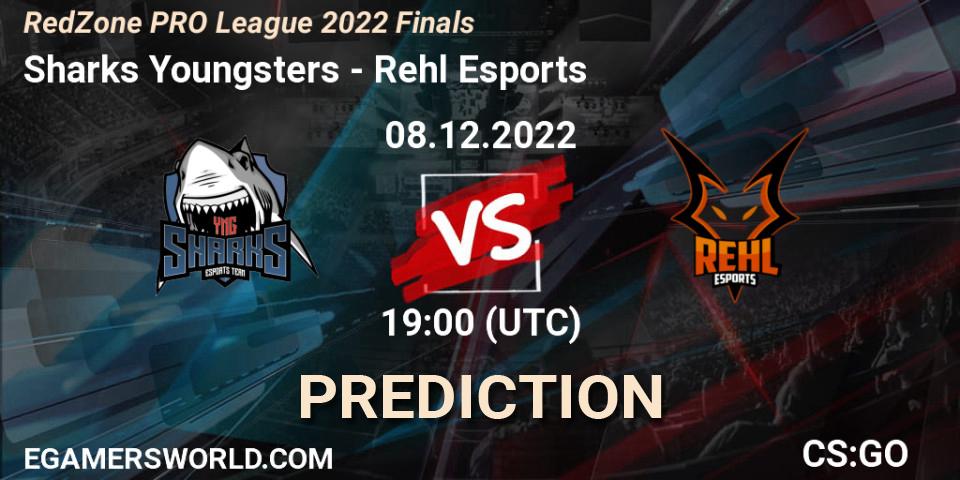 Prognoza Sharks Youngsters - Rehl Esports. 08.12.22, CS2 (CS:GO), RedZone PRO League 2022 Finals