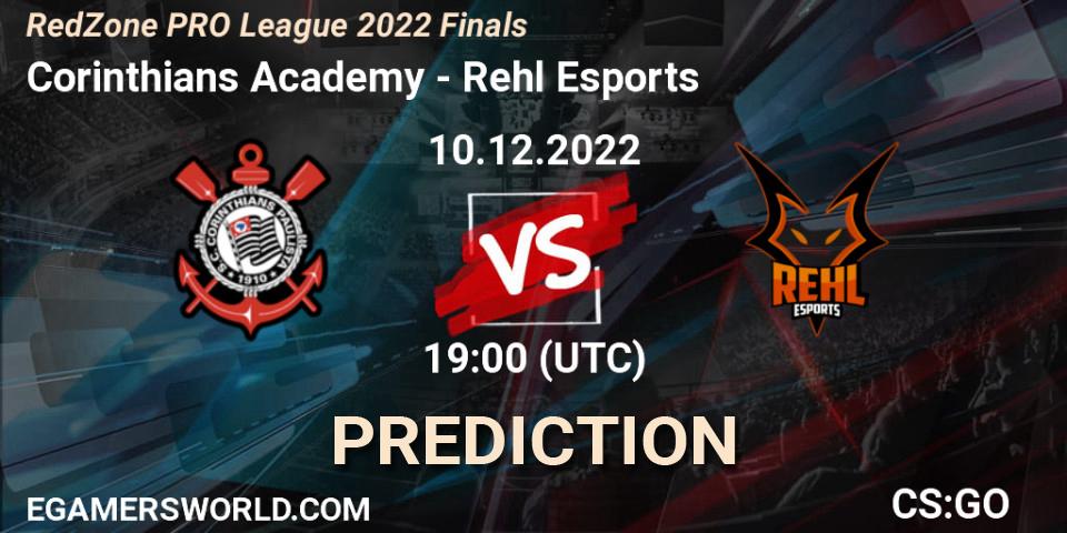Prognoza Corinthians Academy - Rehl Esports. 10.12.22, CS2 (CS:GO), RedZone PRO League 2022 Finals