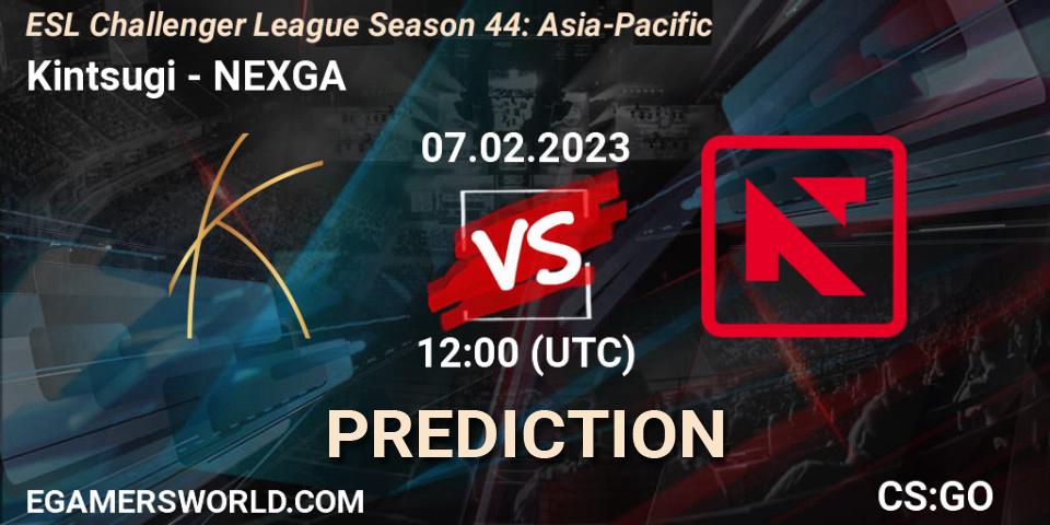 Prognoza Kintsugi - NEXGA. 10.02.23, CS2 (CS:GO), ESL Challenger League Season 44: Asia-Pacific