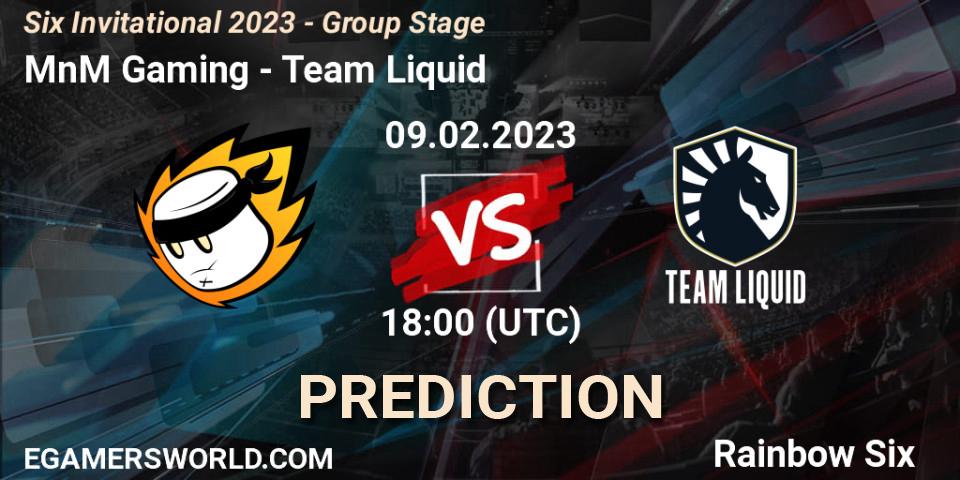 Prognoza MnM Gaming - Team Liquid. 09.02.23, Rainbow Six, Six Invitational 2023 - Group Stage