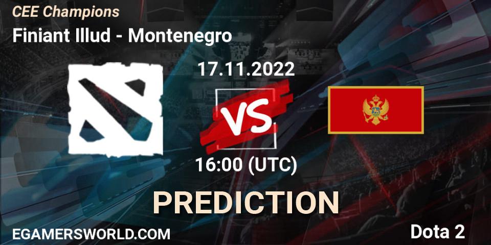 Prognoza Finiant Illud - Montenegro. 17.11.22, Dota 2, CEE Champions