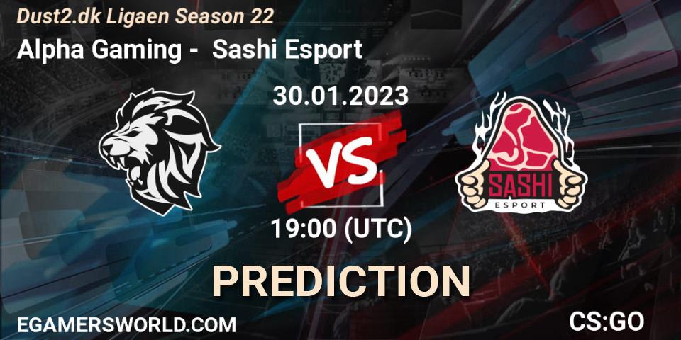 Prognoza Alpha Gaming - Sashi Esport. 01.02.23, CS2 (CS:GO), Dust2.dk Ligaen Season 22