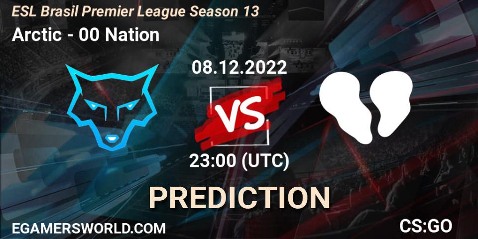 Prognoza Arctic - 00 Nation. 08.12.22, CS2 (CS:GO), ESL Brasil Premier League Season 13