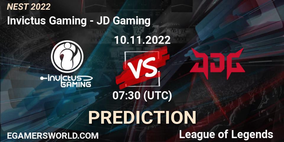 Prognoza Invictus Gaming - JD Gaming. 10.11.22, LoL, NEST 2022