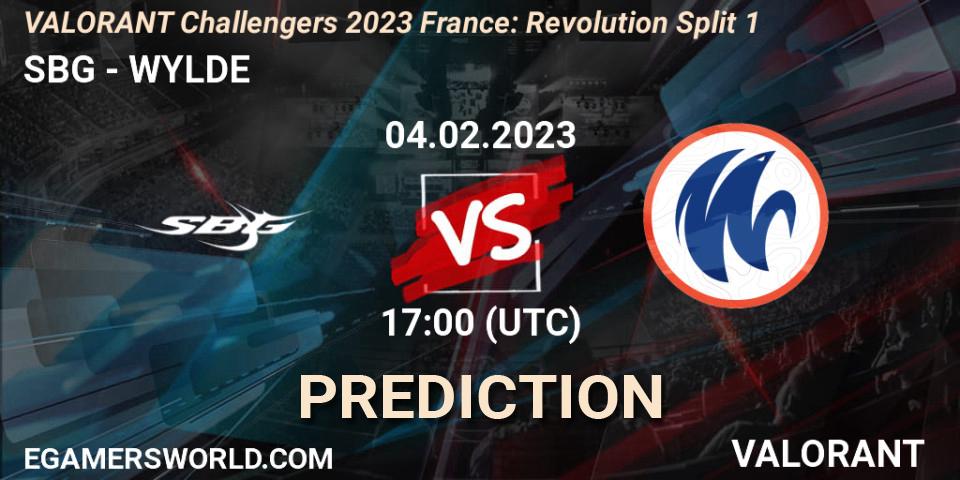 Prognoza SBG - WYLDE. 04.02.23, VALORANT, VALORANT Challengers 2023 France: Revolution Split 1