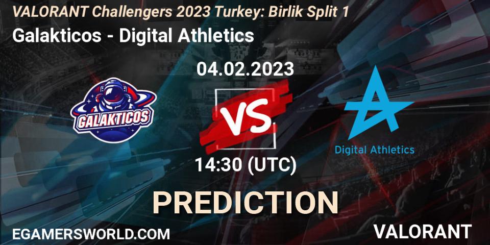 Prognoza Galakticos - Digital Athletics. 04.02.23, VALORANT, VALORANT Challengers 2023 Turkey: Birlik Split 1