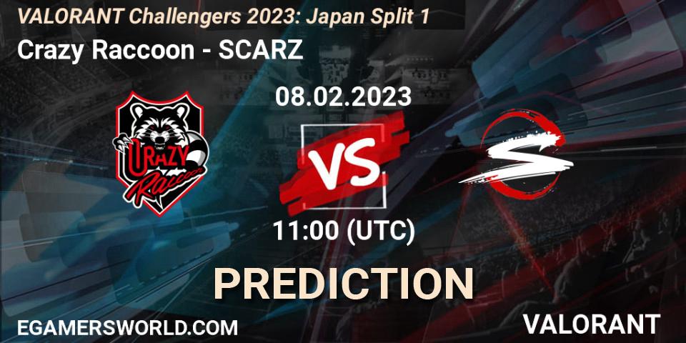 Prognoza Crazy Raccoon - SCARZ. 08.02.23, VALORANT, VALORANT Challengers 2023: Japan Split 1