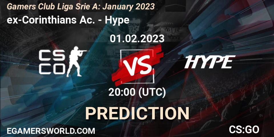 Prognoza ex-Corinthians Ac. - Hype. 01.02.23, CS2 (CS:GO), Gamers Club Liga Série A: January 2023