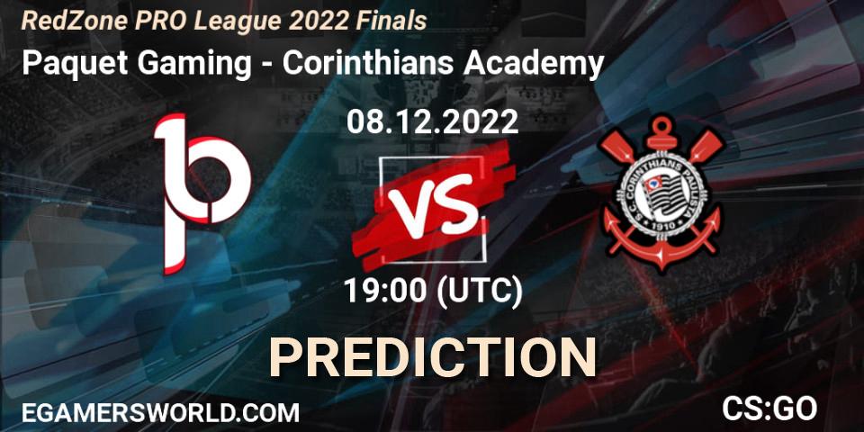 Prognoza Paquetá Gaming - Corinthians Academy. 08.12.22, CS2 (CS:GO), RedZone PRO League 2022 Finals
