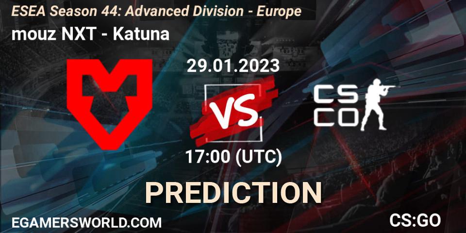Prognoza mouz NXT - Katuna. 02.03.23, CS2 (CS:GO), ESEA Season 44: Advanced Division - Europe