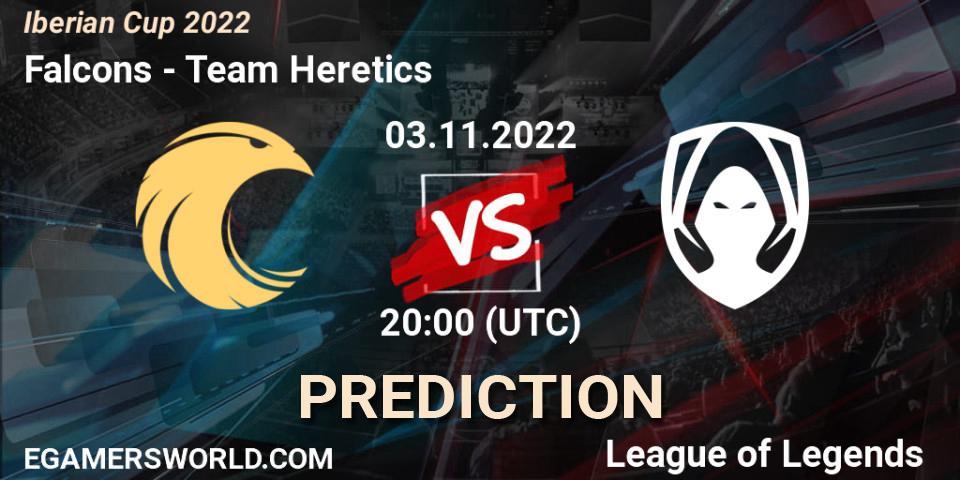 Prognoza Falcons - Team Heretics. 02.11.22, LoL, Iberian Cup 2022