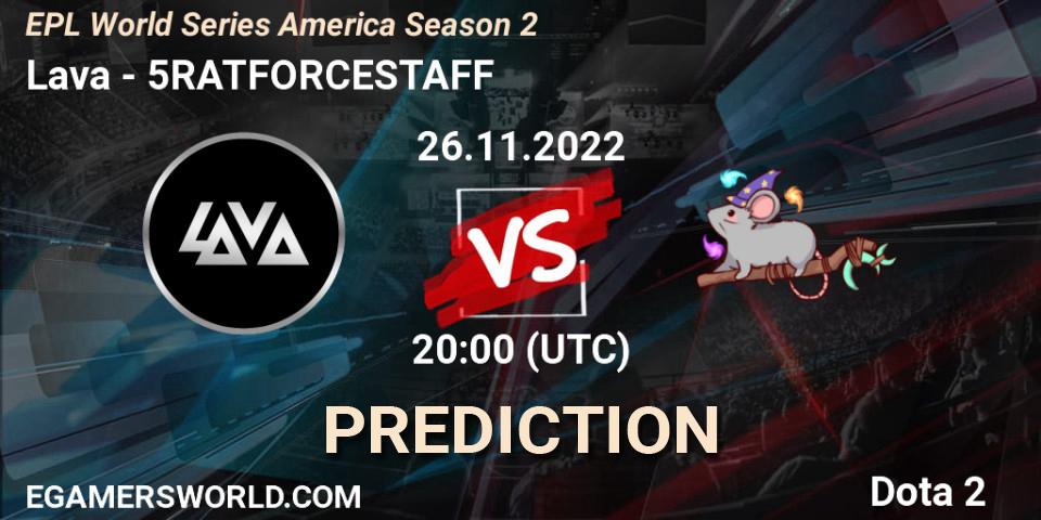 Prognoza Ukumari - 5RATFORCESTAFF. 26.11.22, Dota 2, EPL World Series America Season 2