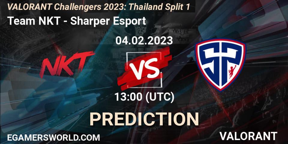 Prognoza Team NKT - Sharper Esport. 04.02.23, VALORANT, VALORANT Challengers 2023: Thailand Split 1