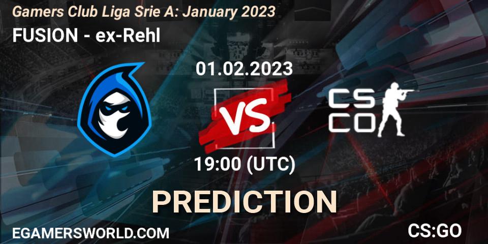Prognoza FUSION - ex-Rehl. 01.02.23, CS2 (CS:GO), Gamers Club Liga Série A: January 2023