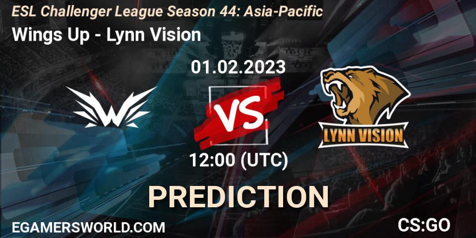 Prognoza Wings Up - Lynn Vision. 01.02.23, CS2 (CS:GO), ESL Challenger League Season 44: Asia-Pacific