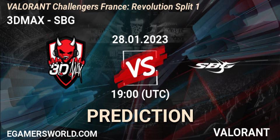 Prognoza 3DMAX - SBG. 28.01.23, VALORANT, VALORANT Challengers 2023 France: Revolution Split 1