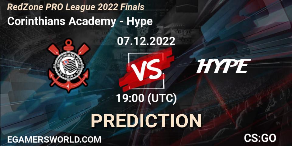 Prognoza Corinthians Academy - Hype. 07.12.22, CS2 (CS:GO), RedZone PRO League 2022 Finals