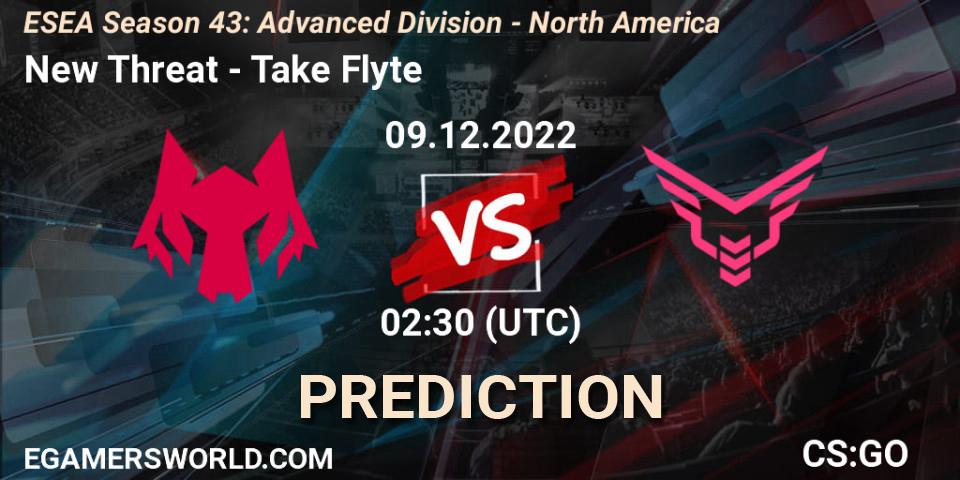 Prognoza New Threat - Take Flyte. 09.12.22, CS2 (CS:GO), ESEA Season 43: Advanced Division - North America