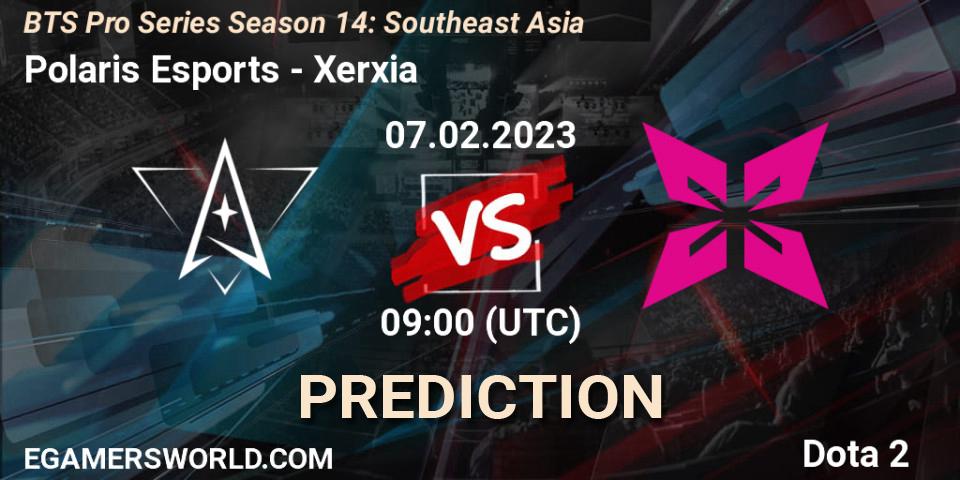 Prognoza Polaris Esports - Xerxia. 04.02.23, Dota 2, BTS Pro Series Season 14: Southeast Asia