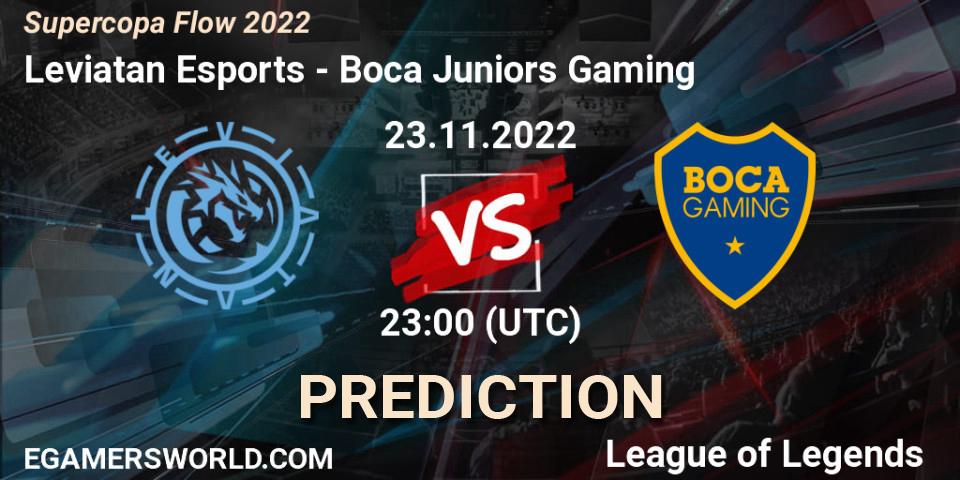 Prognoza Leviatan Esports - Boca Juniors Gaming. 24.11.22, LoL, Supercopa Flow 2022