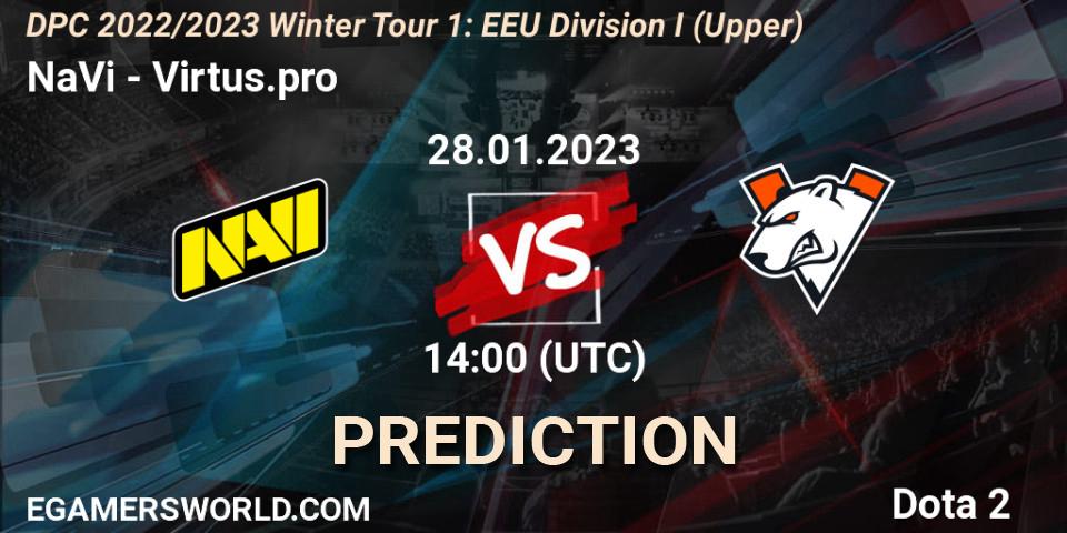 Prognoza NaVi - Virtus.pro. 28.01.23, Dota 2, DPC 2022/2023 Winter Tour 1: EEU Division I (Upper)