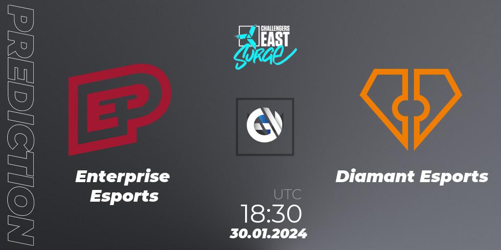 Prognoza Enterprise Esports - Diamant Esports. 30.01.24, VALORANT, VALORANT Challengers 2024 East: Surge Split 1