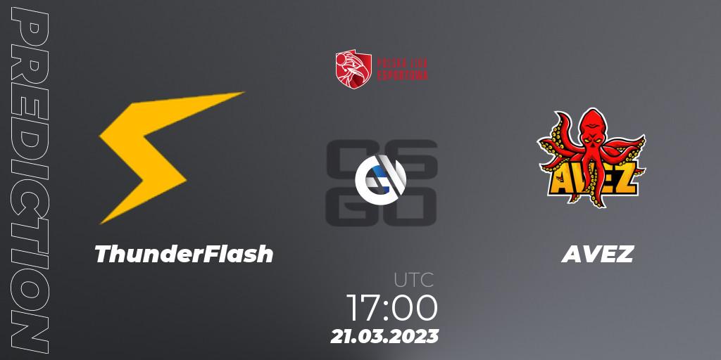 Prognoza ThunderFlash - AVEZ. 22.03.23, CS2 (CS:GO), Polska Liga Esportowa 2023: Split #1