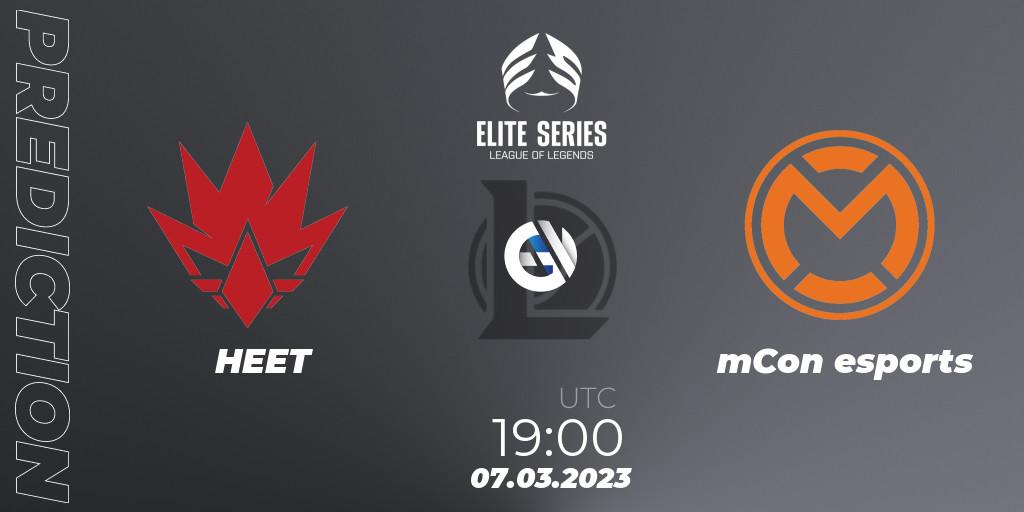 Prognoza HEET - mCon esports. 09.02.23, LoL, Elite Series Spring 2023 - Group Stage