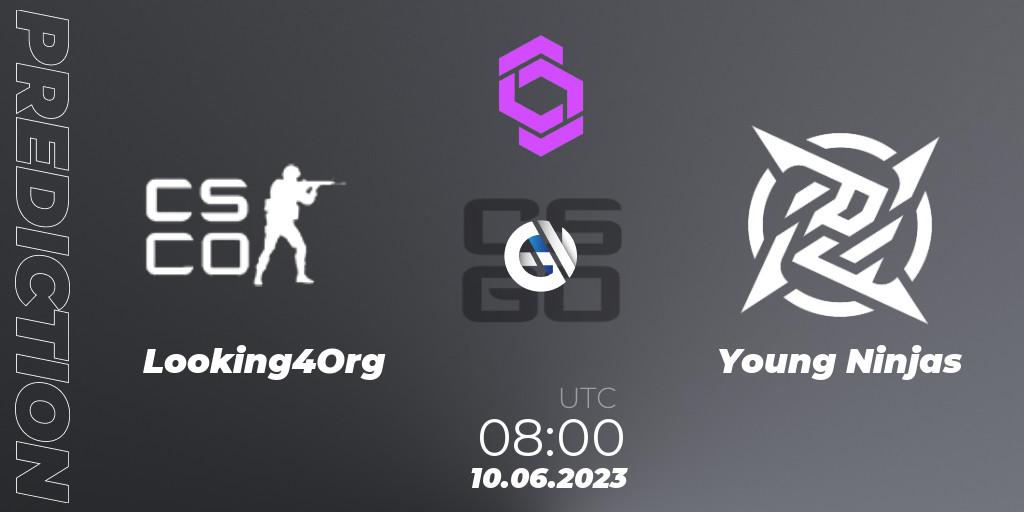 Prognoza Looking4Org - Young Ninjas. 10.06.23, CS2 (CS:GO), CCT West Europe Series 4