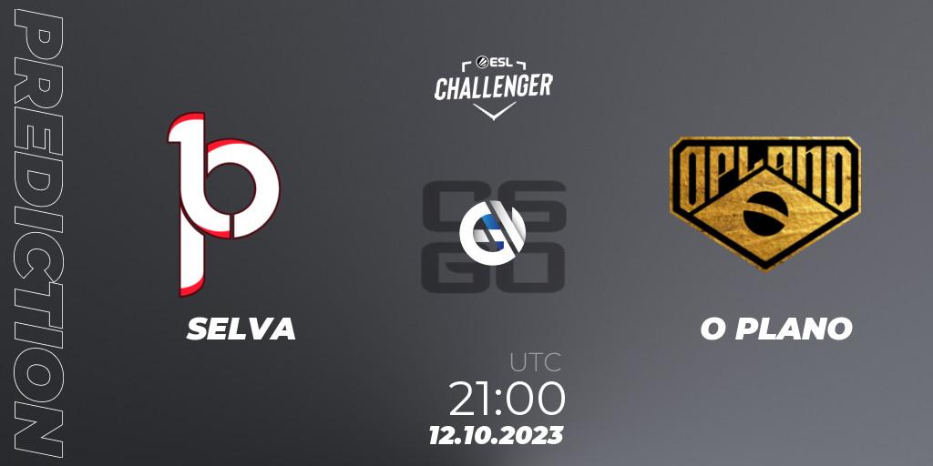 Prognoza SELVA - O PLANO. 12.10.23, CS2 (CS:GO), ESL Challenger at DreamHack Winter 2023: South American Open Qualifier
