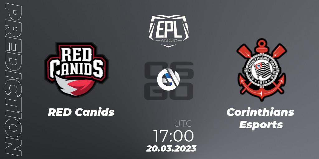Prognoza RED Canids - Corinthians Esports. 20.03.23, CS2 (CS:GO), EPL World Series: Americas Season 3