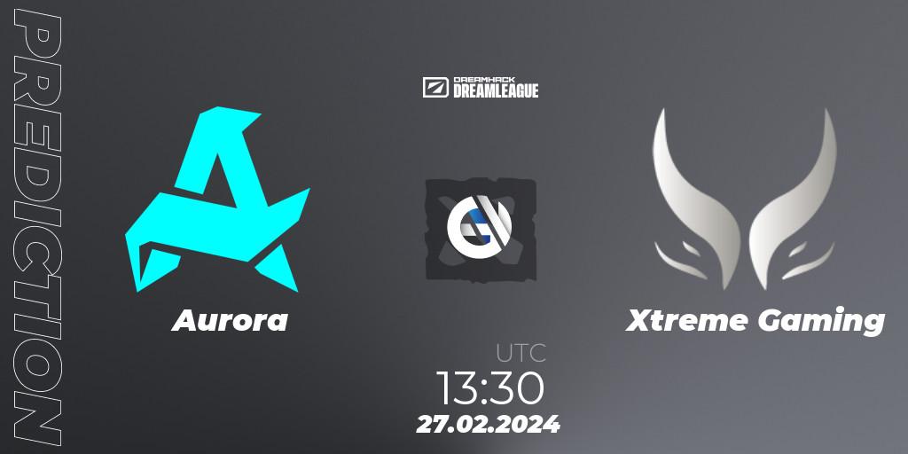 Prognoza Aurora - Xtreme Gaming. 27.02.24, Dota 2, DreamLeague Season 22