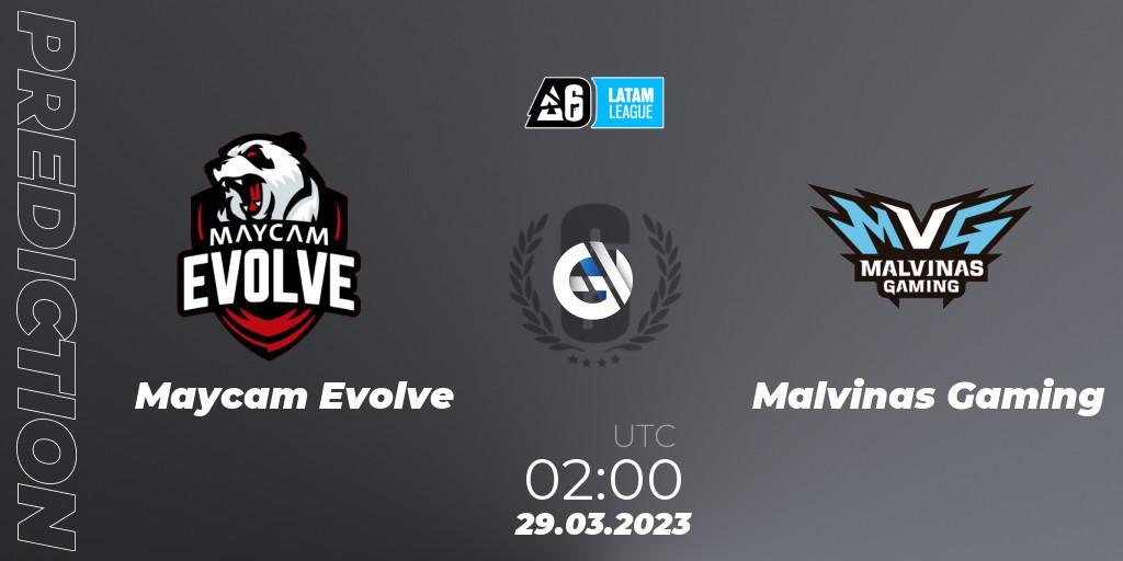 Prognoza Maycam Evolve - Malvinas Gaming. 29.03.23, Rainbow Six, LATAM League 2023 - Stage 1