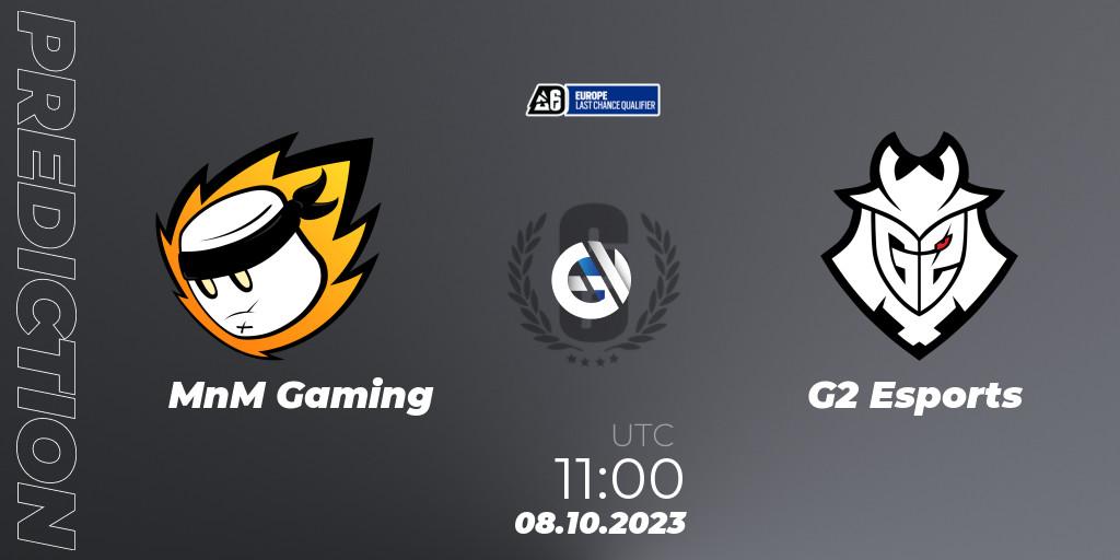 Prognoza MnM Gaming - G2 Esports. 08.10.23, Rainbow Six, Europe League 2023 - Stage 2 - Last Chance Qualifiers