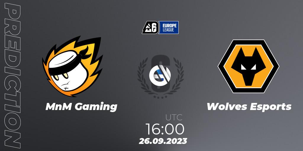Prognoza MnM Gaming - Wolves Esports. 26.09.23, Rainbow Six, Europe League 2023 - Stage 2