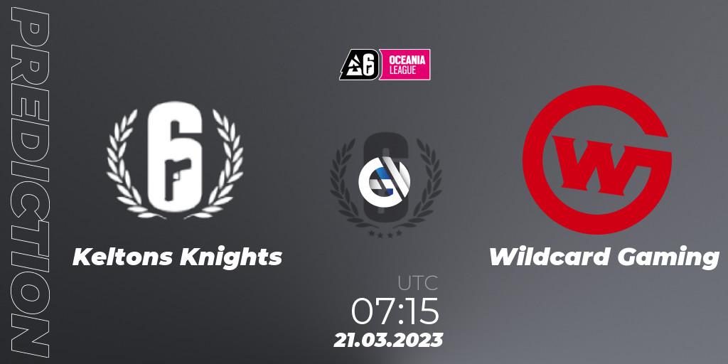 Prognoza Keltons Knights - Wildcard Gaming. 21.03.23, Rainbow Six, Oceania League 2023 - Stage 1