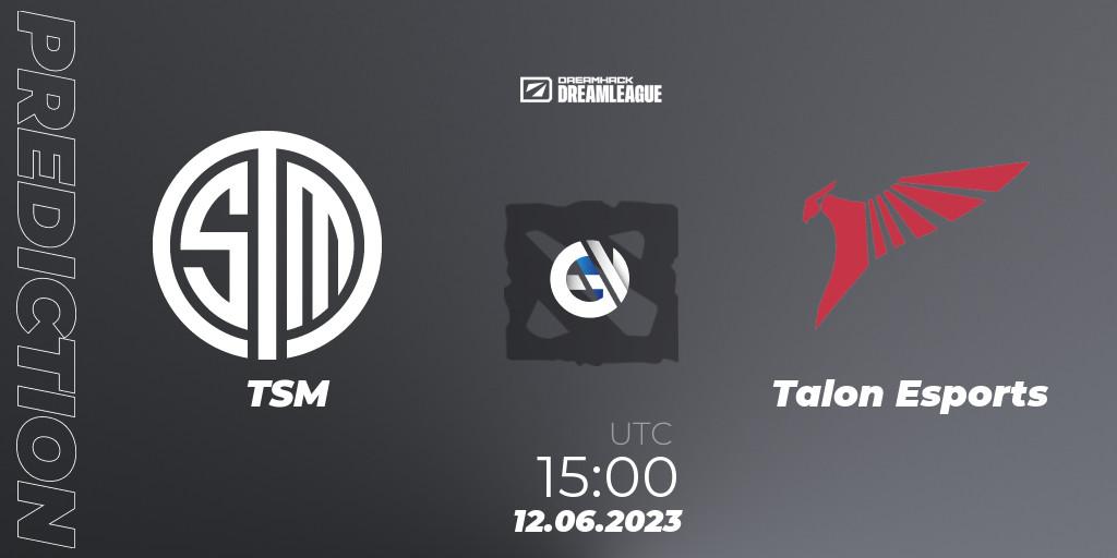 Prognoza TSM - Talon Esports. 12.06.23, Dota 2, DreamLeague Season 20 - Group Stage 1