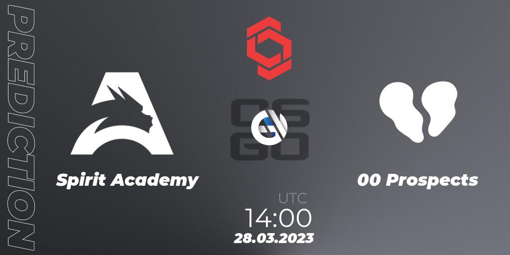 Prognoza Spirit Academy - 00 Prospects. 28.03.23, CS2 (CS:GO), CCT Central Europe Series #5