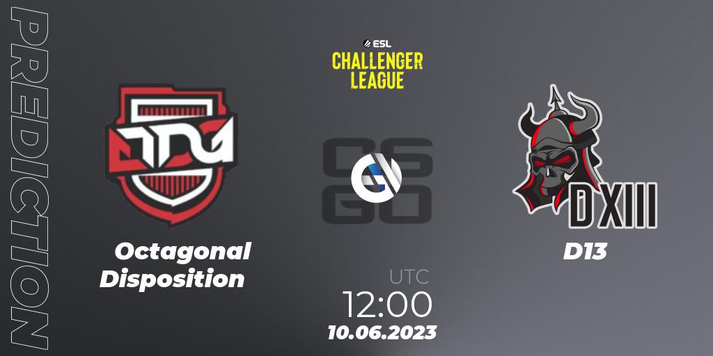 Prognoza Octagonal Disposition - D13. 10.06.23, CS2 (CS:GO), ESL Challenger League Season 45 Relegation: Asia-Pacific