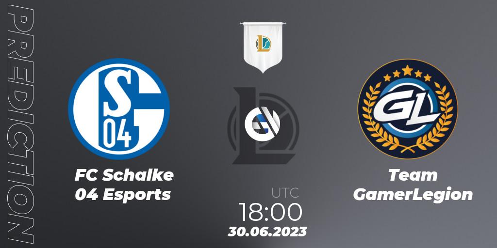 Prognoza FC Schalke 04 Esports - Team GamerLegion. 30.06.23, LoL, Prime League Summer 2023 - Group Stage