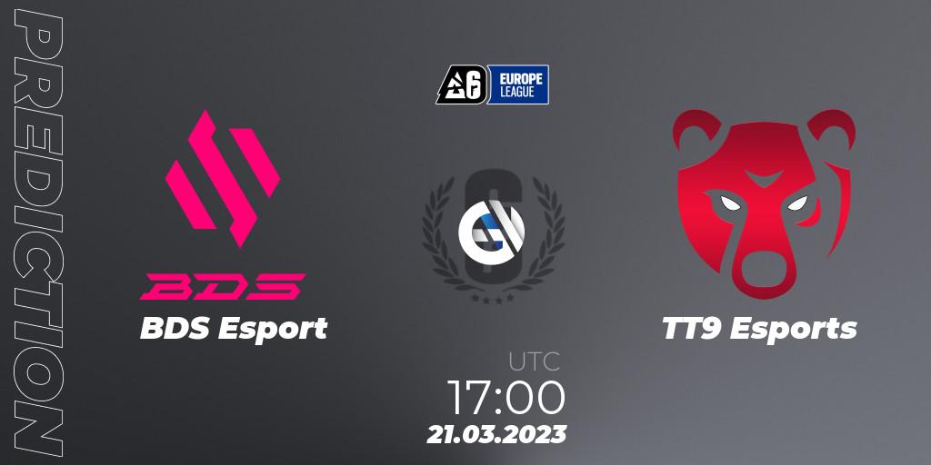 Prognoza BDS Esport - TT9 Esports. 21.03.23, Rainbow Six, Europe League 2023 - Stage 1