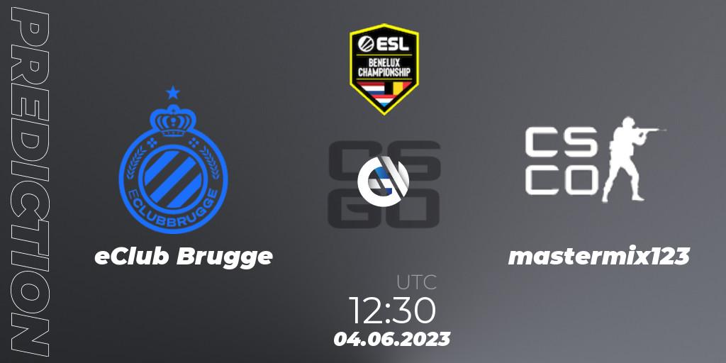 Prognoza eClub Brugge - mastermix123. 04.06.23, CS2 (CS:GO), ESL Benelux Championship Spring 2023