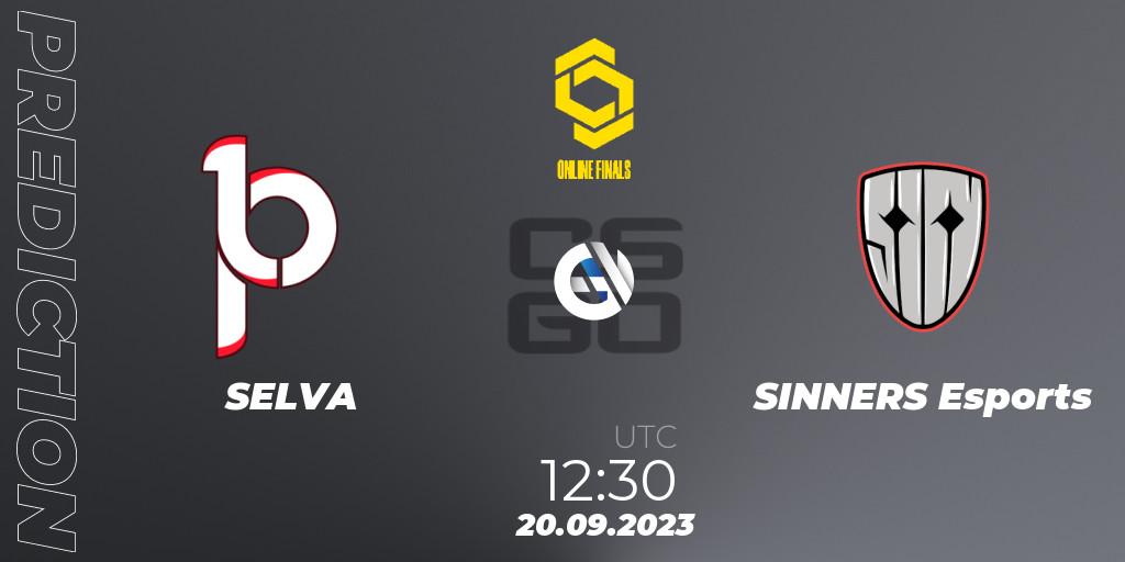 Prognoza SELVA - SINNERS Esports. 20.09.23, CS2 (CS:GO), CCT Online Finals #3