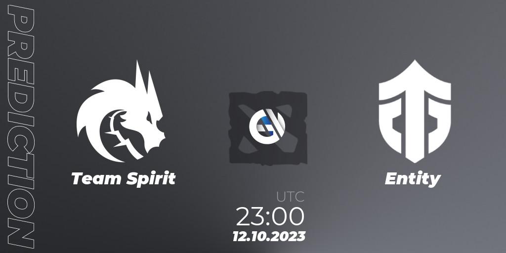 Prognoza Team Spirit - Entity. 12.10.23, Dota 2, The International 2023 - Group Stage