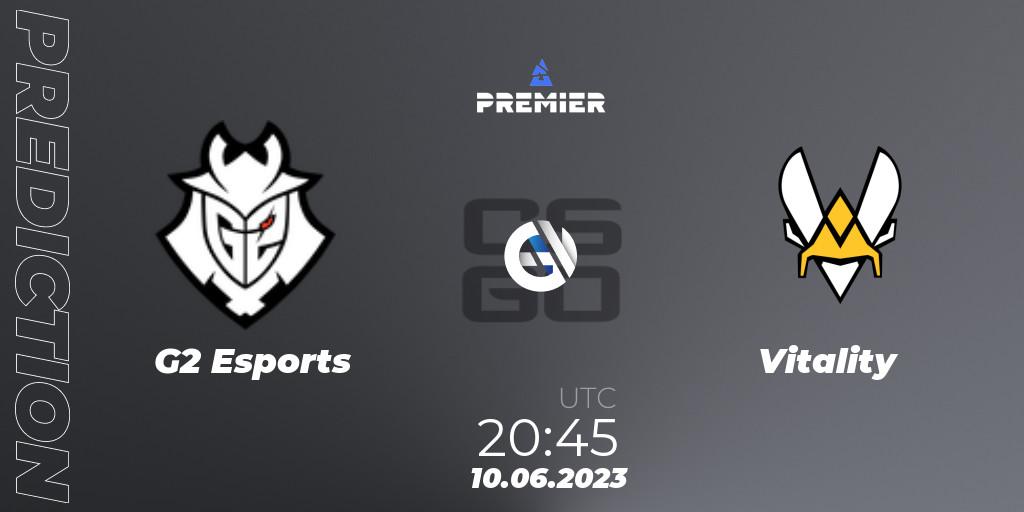 Prognoza G2 Esports - Vitality. 10.06.23, CS2 (CS:GO), BLAST Premier: Spring Final 2023