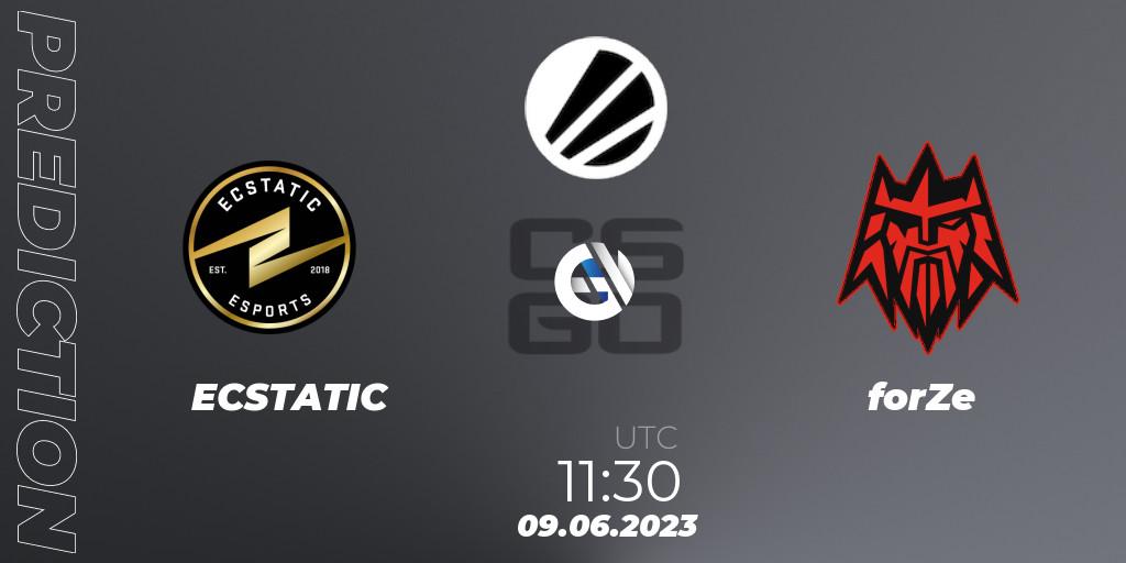 Prognoza ECSTATIC - forZe. 09.06.23, CS2 (CS:GO), ESL Challenger Katowice 2023
