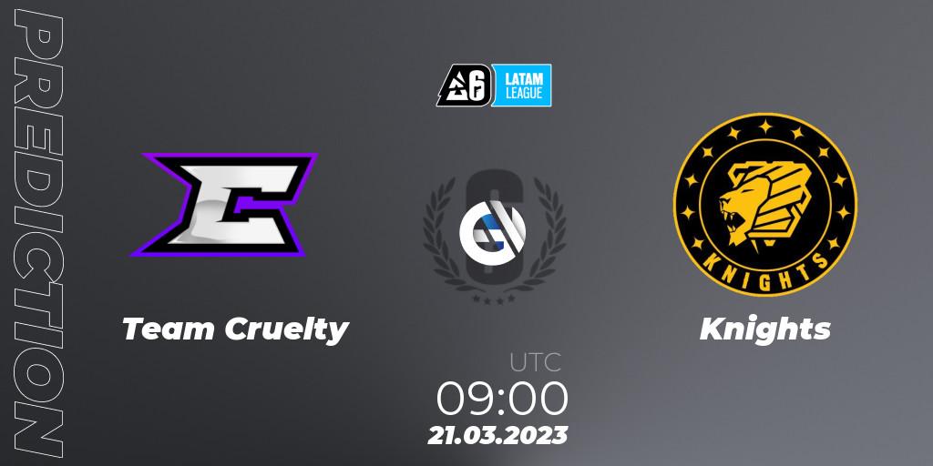 Prognoza Team Cruelty - Knights. 21.03.23, Rainbow Six, LATAM League 2023 - Stage 1