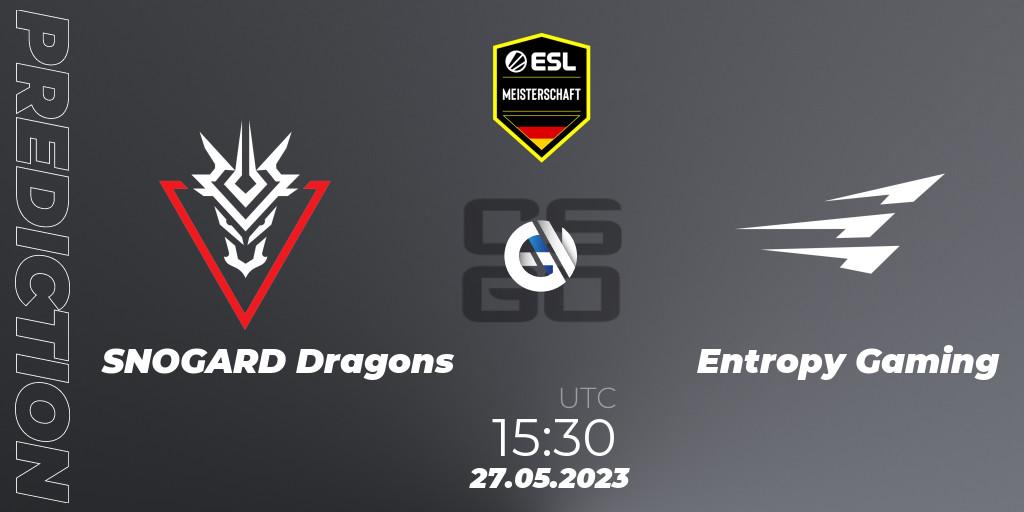 Prognoza SNOGARD Dragons - Entropy Gaming. 27.05.23, CS2 (CS:GO), ESL Meisterschaft: Spring 2023